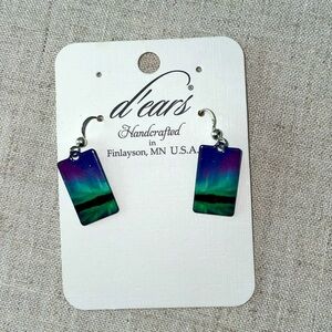 SOLD Northern Lights Dangling Earrings